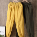 Women Elastic Waist  Pants