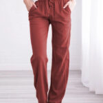 Summer Women’s Cotton Linen Long Trousers