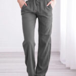 Summer Women’s Cotton Linen Long Trousers