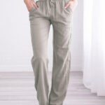 Summer Women’s Cotton Linen Long Trousers