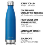 Double-Wall Stainless Steel Water Bottle. Vacuum Insulated Flasks