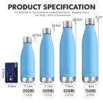 Double-Wall Stainless Steel Water Bottle. Vacuum Insulated Flasks