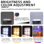 Rechargeable Outdoor LED Solar Flood Light – Waterproof Solar Street Lamp for Garden, Camping