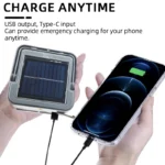 Rechargeable Outdoor LED Solar Flood Light – Waterproof Solar Street Lamp for Garden, Camping